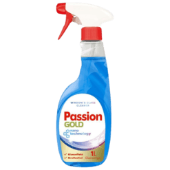 PASSION GOLD Professional Čistilo za steklo 1L Moder