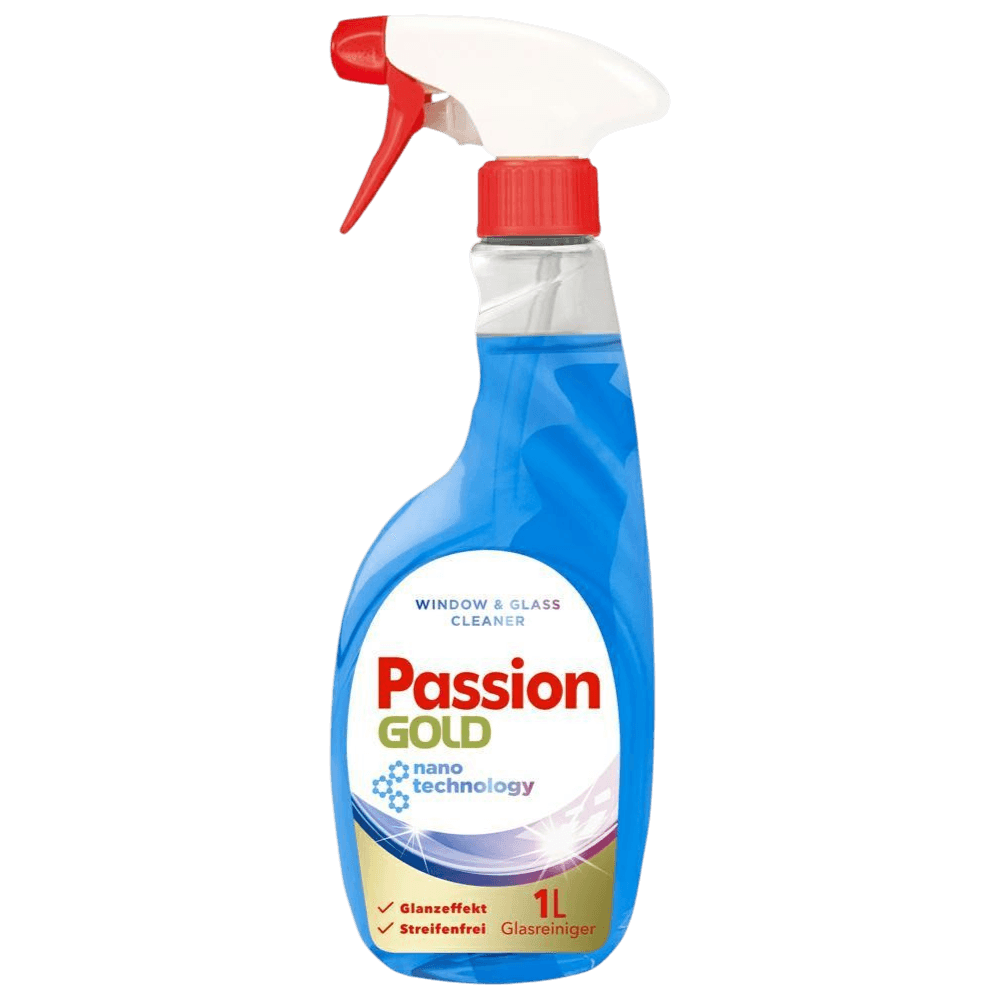 PASSION GOLD Professional Čistilo za steklo 1L Moder