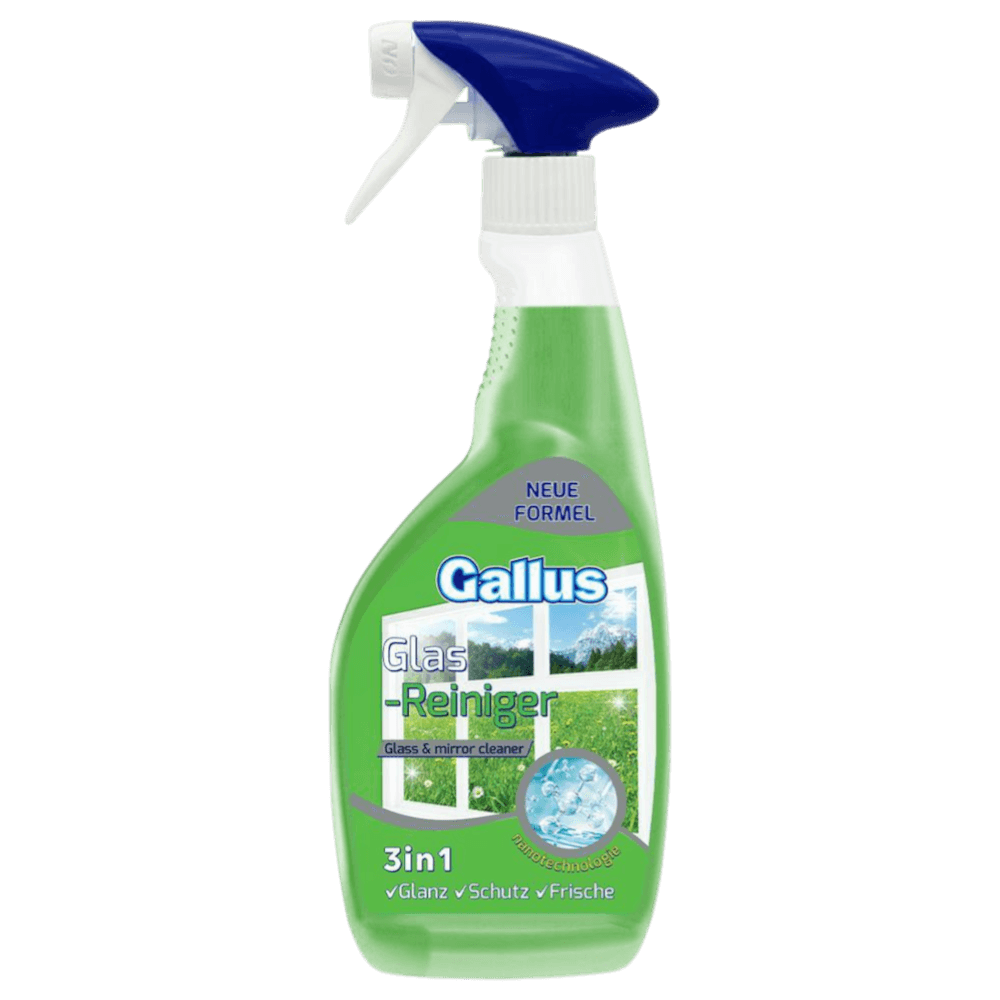 GALLUS sprej 750ml Čistilo za steklo zeleno