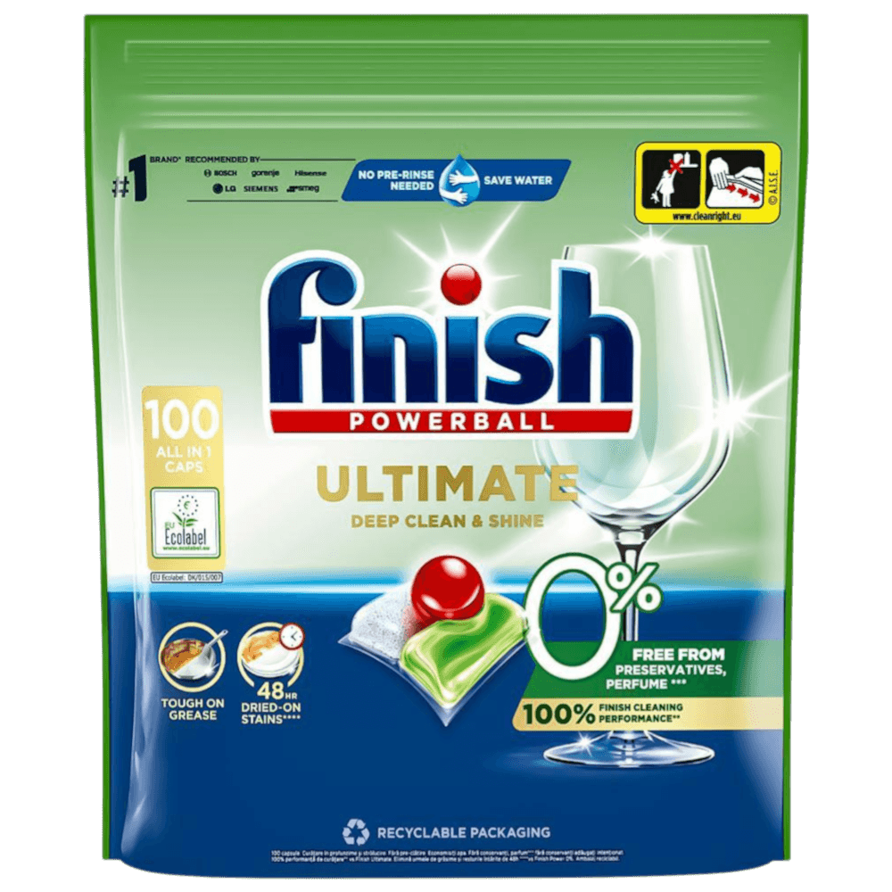 FINISH kapsule za pomivalni stroj Ultimate 100kom 0%