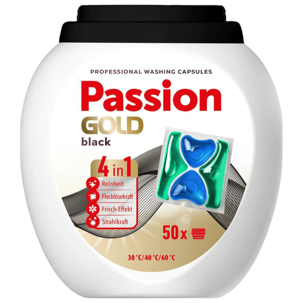 PASSION GOLD 4v1 Professional kapsule za pranje perila 50kom Black