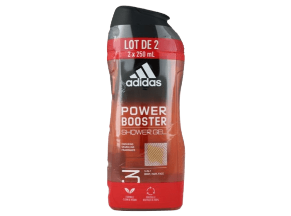 ADIDAS gel za tuširanje 2 x 250ml Power Booster