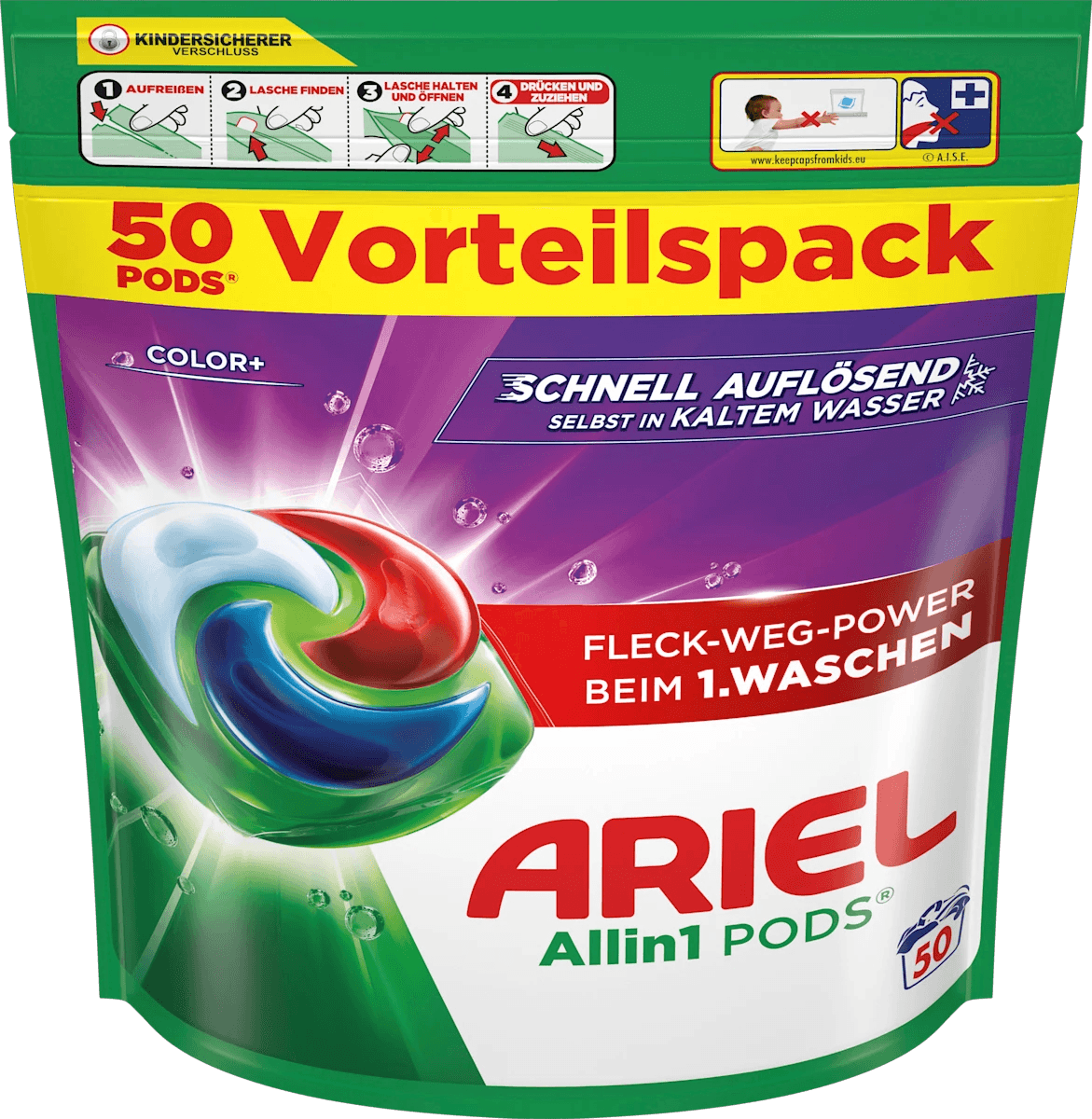 ARIEL All in 1 PODS 50kom Color+ - Pika Outlet