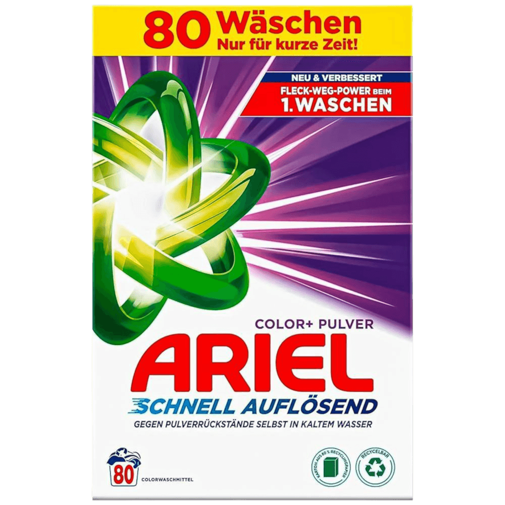 ARIEL pralni prašek 80 pranj 4,8kg Color+