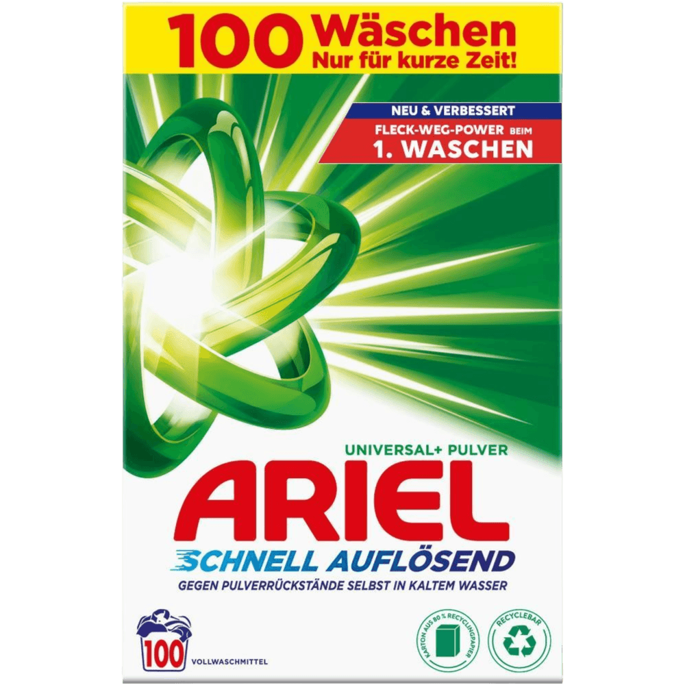 ARIEL Pralni prašek 100 pranj 6kg Universal