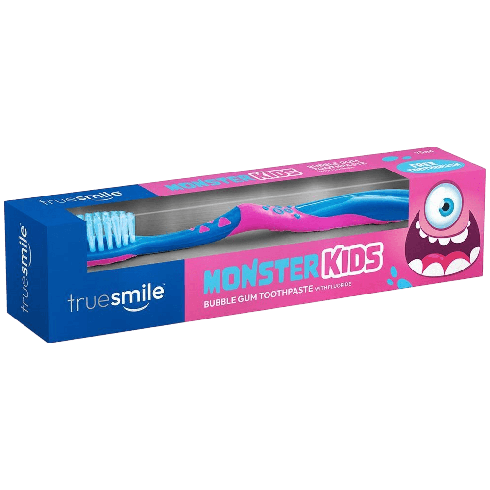 TRUESMILE Otroška zobna pasta 75ml Bubble Gum + Ščetka