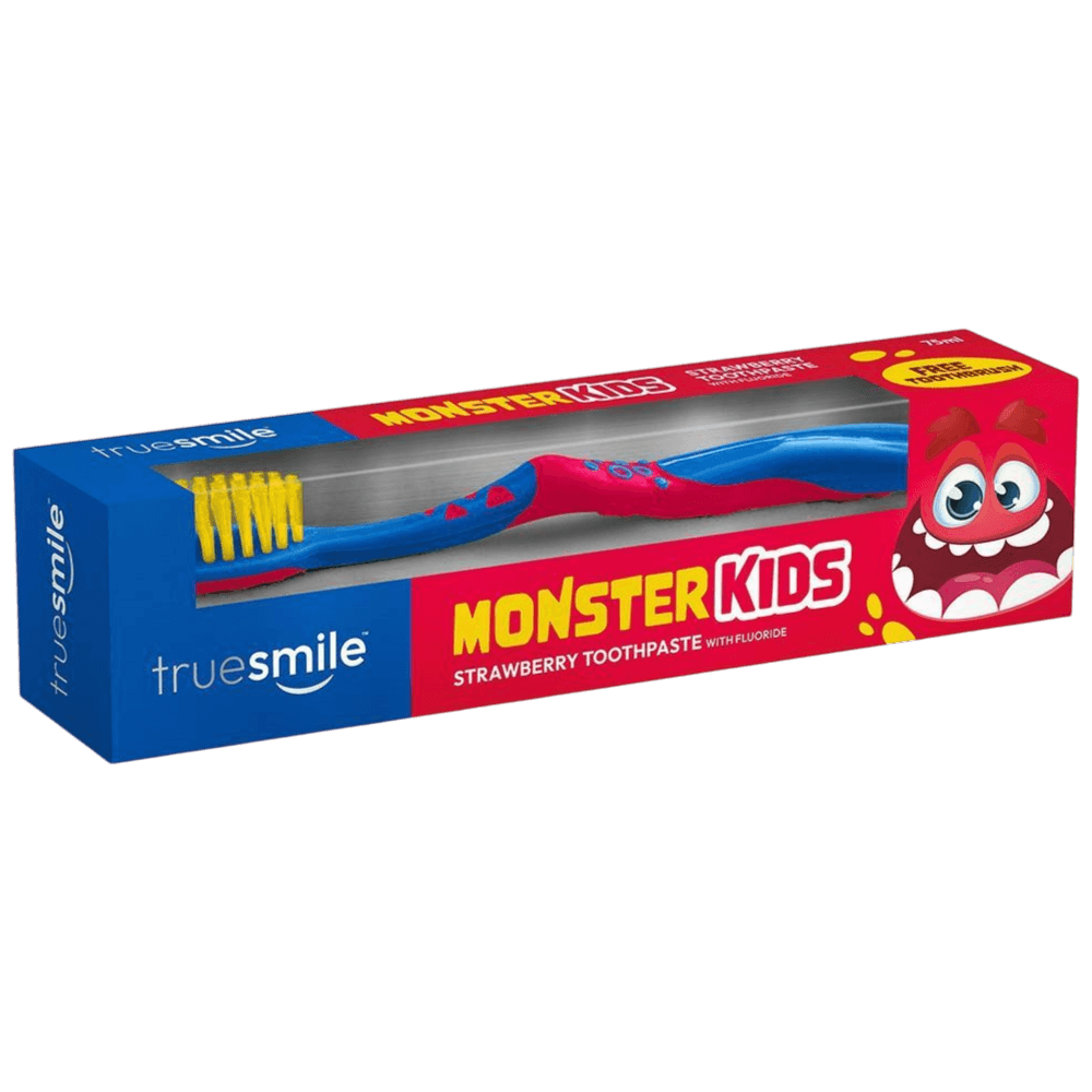 TRUESMILE Otroška zobna pasta 75ml Strawberry + Ščetka