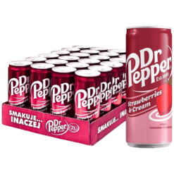 DR PEPPER Strawberry&Cream 24x330ml PL